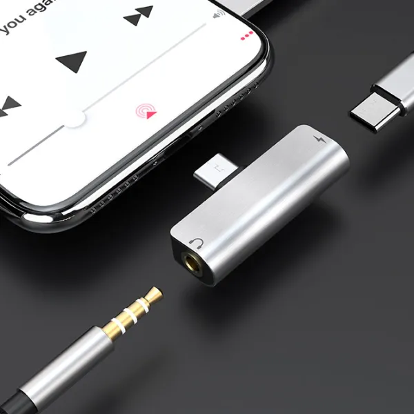 Адаптер Hoco LS26 USB Type-C / Серебряный photo 5