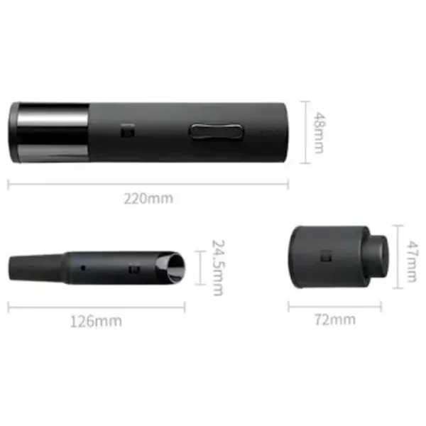 Set desfacător de vin Xiaomi Huohou Electric Wine Opener Set Deluxe HU0090  / Black photo 2