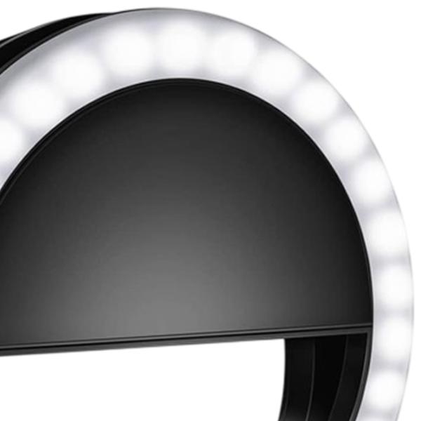 Lampă circulară Cellularline Selfie Ring Pocket  Black photo 2