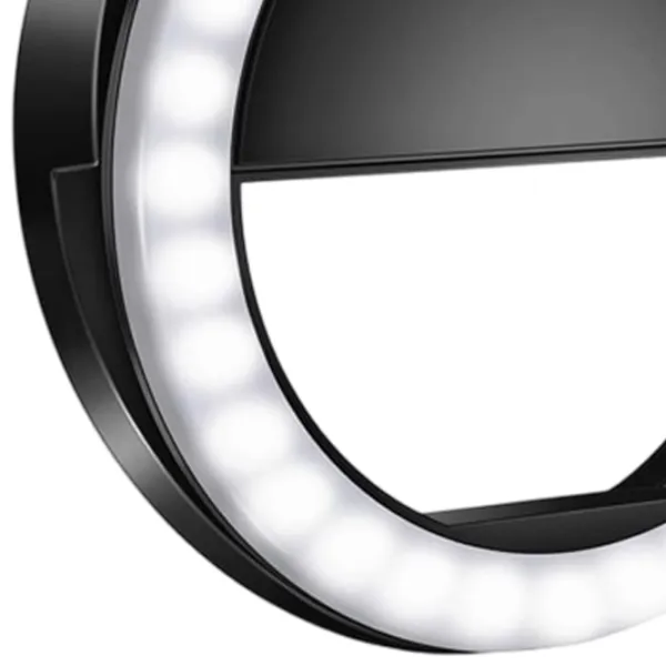 Lampă circulară Cellularline Selfie Ring Pocket  Black photo 6