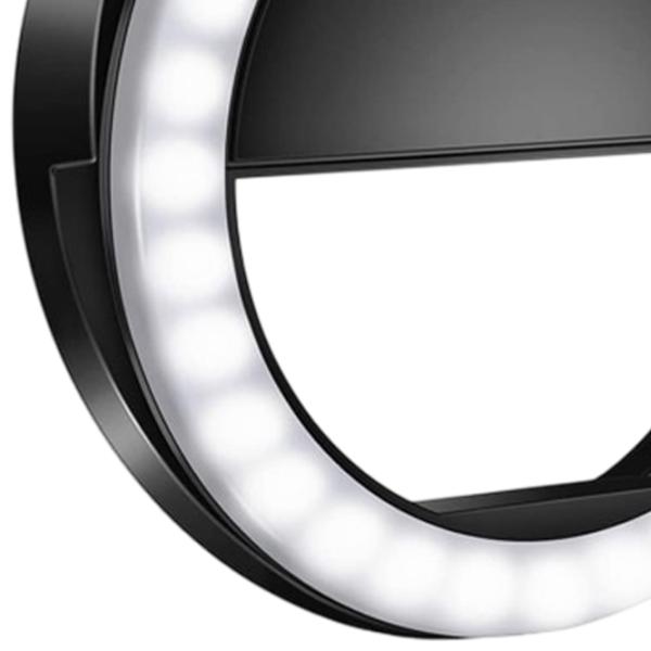 Lampă circulară Cellularline Selfie Ring Pocket  Black photo 6