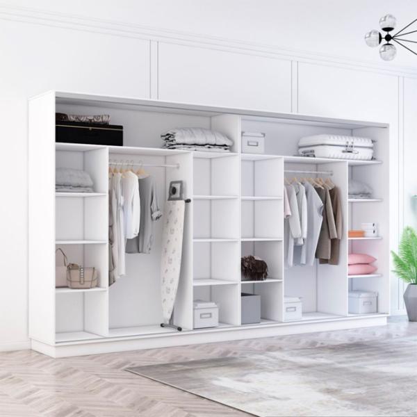 Dulap Mobildor-Lux Fox 370 x 60 x 240 / PAL / Alb photo 2