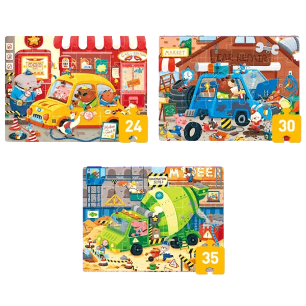 Puzzle Mideer Городской транспорт 3+/ Количество деталей: 89  photo 1