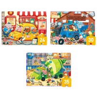 Puzzle Mideer Городской транспорт 3+/ Количество деталей: 89 