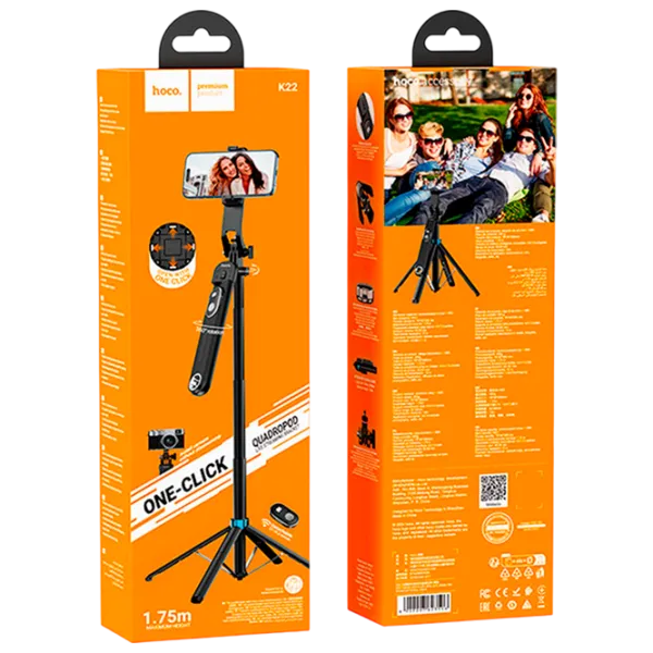 Trepied Hoco K22 Bluetooth / Black photo 3
