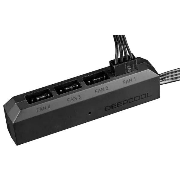 Adaptor Deepcool FH-04 4-pin / Black photo 2
