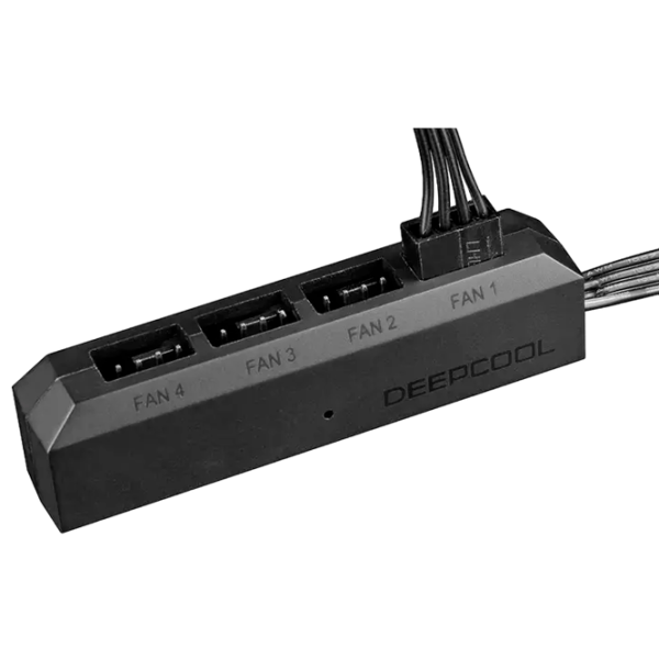 Adaptor Deepcool FH-04 4-pin / Black photo 2