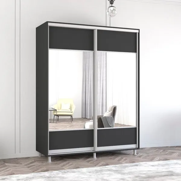 Dulap Mobildor-Lux ARON S K1 160 x 60 x 220 / PAL / Antracit photo 2