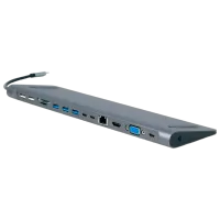 Adaptor Hub Cablexpert A-CM-COMBO9-02 USB Type-C / Silver photo 2