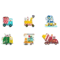 Puzzle Mideer Construction Vehicles 2+/ Количество деталей: 22