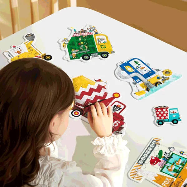 Puzzle Mideer Construction Vehicles 2+/ Количество деталей: 22 photo 2