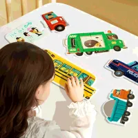 Puzzle Mideer Cars in the city 2+/ Numărul de piese: 22 photo 2