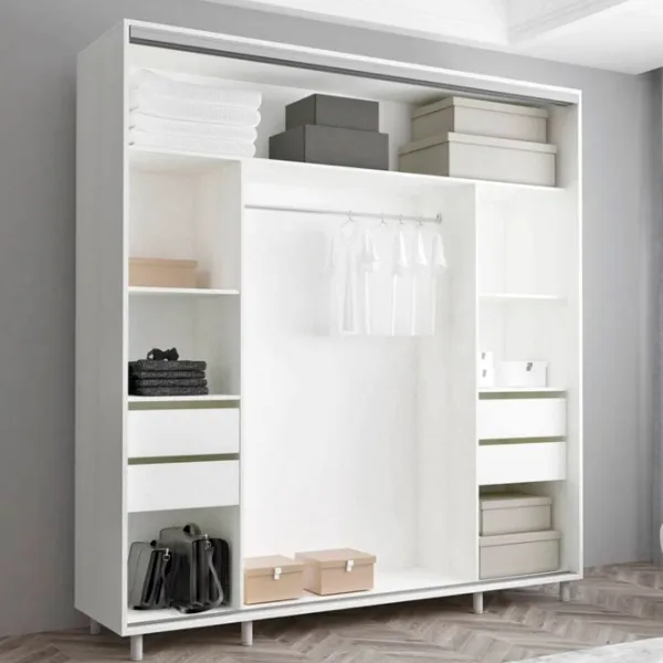 Шкаф Mobildor-Lux ARON S K1 200 x 60см x 230 / ЛДСП / Antracit photo 2