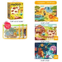 Puzzle Mideer Scenes from Animal Life 3+/ Numărul de piese: 89 photo 2