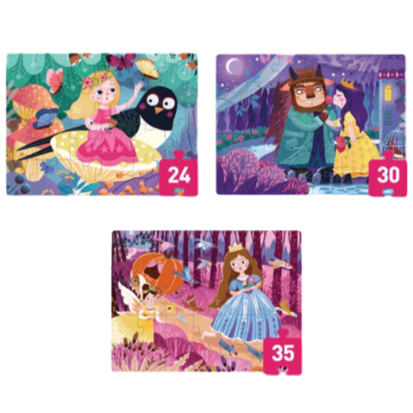 Puzzle Mideer Princesses from Stories 3+/ Количество деталей: 89  photo 1