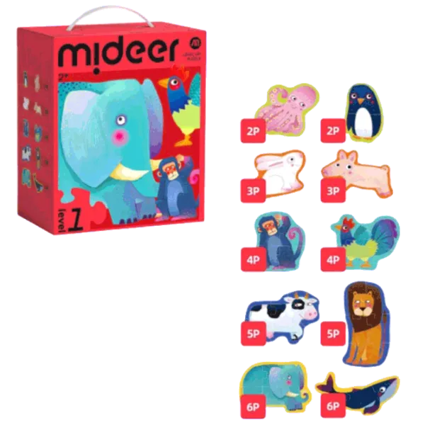 Puzzle Mideer Animals 2+/ Количество деталей: 40 photo 1