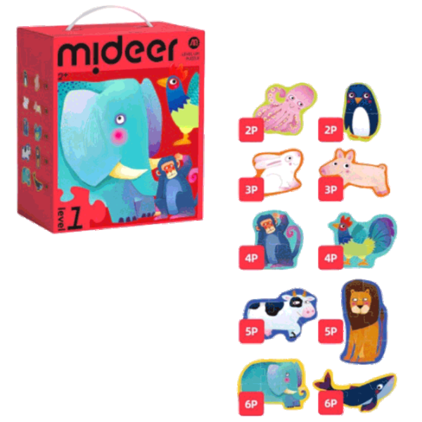 Puzzle Mideer Animals 2+/ Количество деталей: 40 photo 1