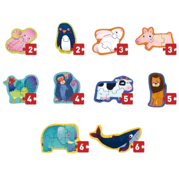 Puzzle Mideer Animals 2+/ Количество деталей: 40 photo 2