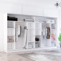 Dulap Mobildor-Lux Fox 390 x 60 x 210 / PAL / White photo 2