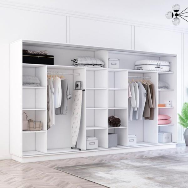 Dulap Mobildor-Lux Fox 370 x 60 x 220 / PAL / White photo 2 Dulap Mobildor-Lux Fox 370 x 60 x 220 / PAL / White photo 2