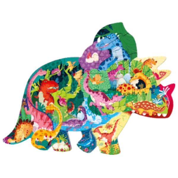 Puzzle Mideer Happy Dinosaur 3+/ Numărul de piese: 48 photo 1 Puzzle Mideer Happy Dinosaur 3+/ Numărul de piese: 48 photo 1