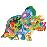 Puzzle Mideer Happy Dinosaur 3+/ Numărul de piese: 48