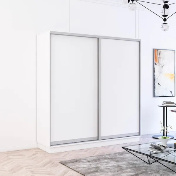 Шкаф Mobildor-Lux Fox 200 x 60см x 240 / ЛДСП / White photo 2