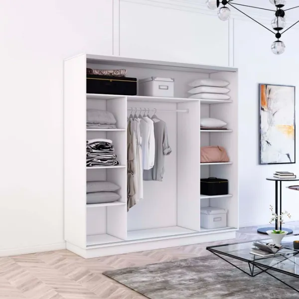 Шкаф Mobildor-Lux Fox 230 x 60см x 240 / ЛДСП / White photo 2