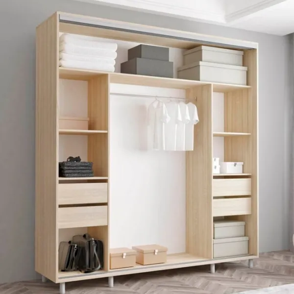 Dulap Mobildor-Lux ARON S K1 190 x 60 x 210 / PAL / Sonoma photo 2