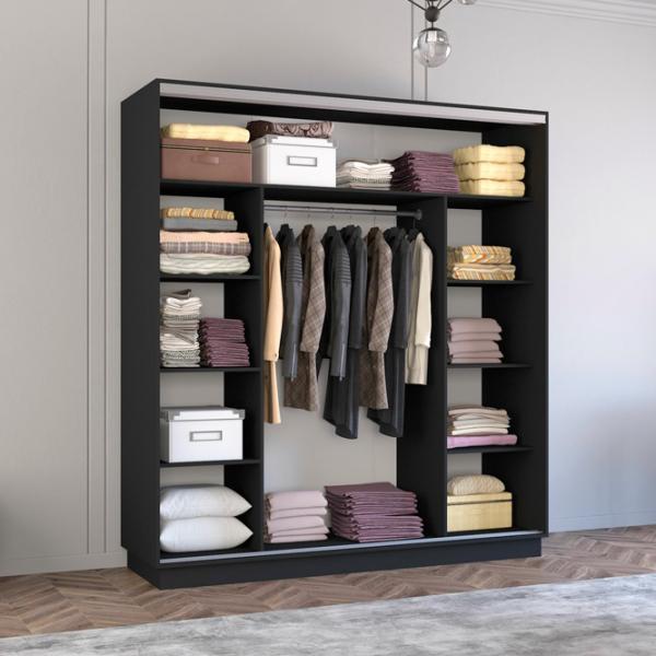 Dulap Mobildor-Lux Fox 220 x 60 x 210 / PAL / Antracit photo 3