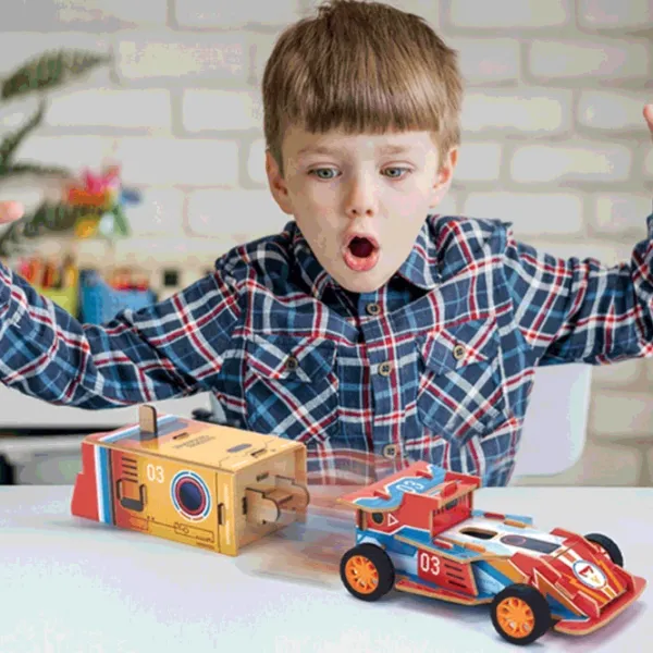 Puzzle CubicFun Blast-Off Rocket & Racing Car 5+/ Numărul de piese:  photo 2