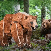 Puzzle CubicFun Brown Bear 8+/ Количество деталей: 88 photo 2