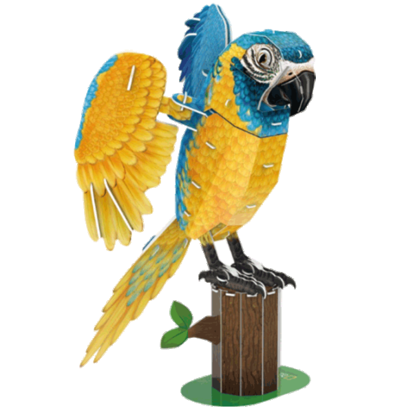 Puzzle CubicFun Blue-Throated Macaw 8+/ Количество деталей: 94  photo 1