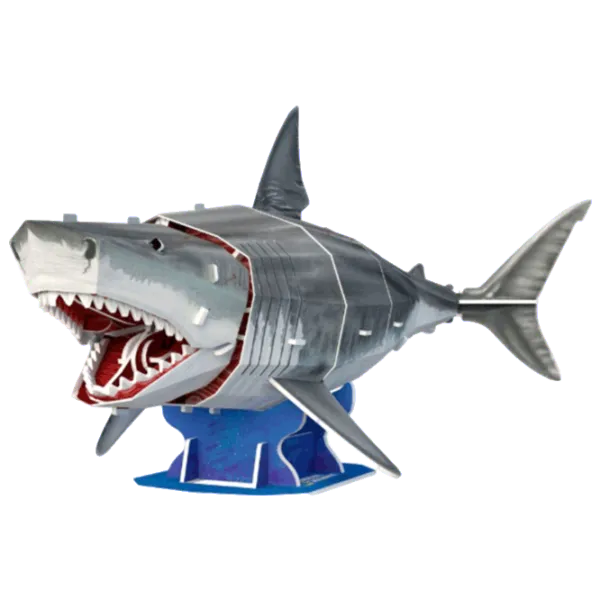 Puzzle CubicFun Great White Shark 5+/ Количество деталей: 78 photo 1