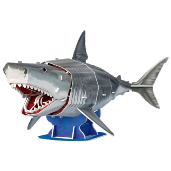 Puzzle CubicFun Great White Shark 5+/ Количество деталей: 78 photo 1
