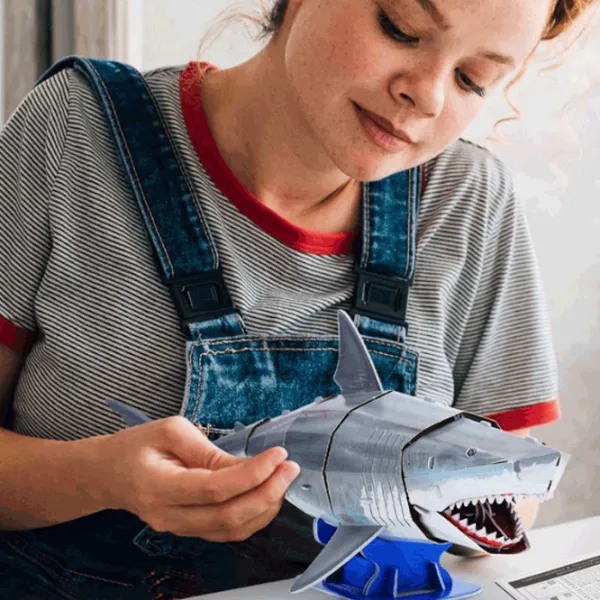 Puzzle CubicFun Great White Shark 5+/ Количество деталей: 78 photo 2