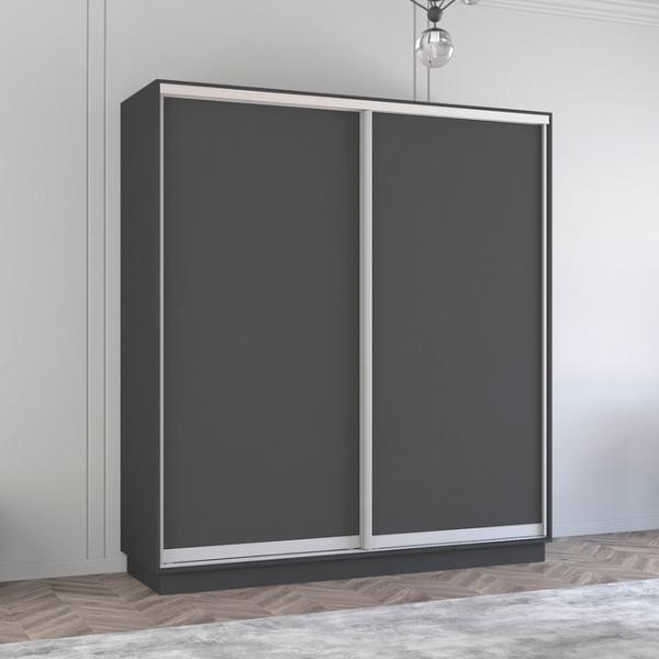 Шкаф Mobildor-Lux Fox 210 x 60см x 230 / ЛДСП / Antracit photo 3