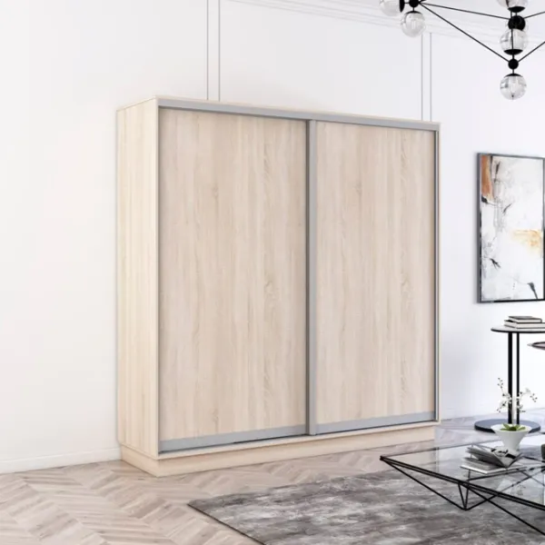 Шкаф Mobildor-Lux Fox 190 x 60см x 200 / ЛДСП / Sonoma photo 3