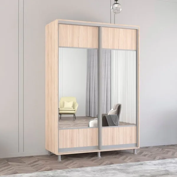 Шкаф Mobildor-Lux ARON S K1 150 x 60см x 200 / ЛДСП / Sonoma photo 2