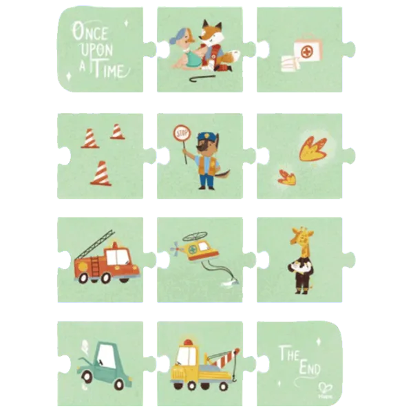 Puzzle Hape Rescue Vehicles 3+/ Numărul de piese: 71 photo 1