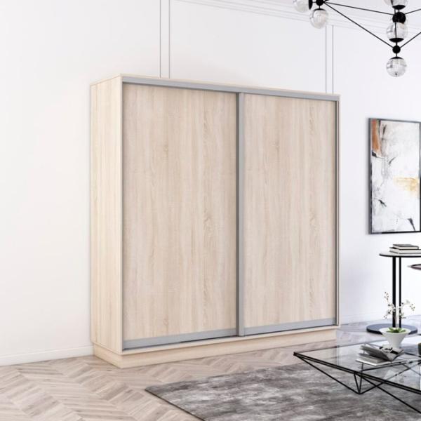 Dulap Mobildor-Lux Fox 210 x 60 x 210 / PAL / Sonoma photo 3