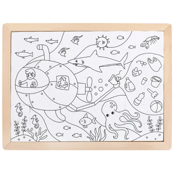 Puzzle Hape Ocean Rescue 4+/ Количество деталей: 48 photo 2