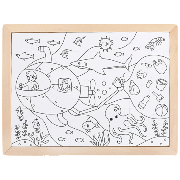 Puzzle Hape Ocean Rescue 4+/ Количество деталей: 48 photo 2