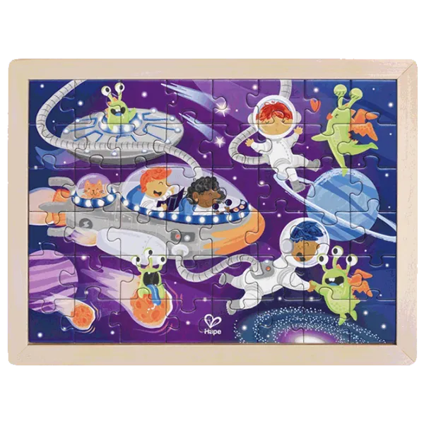 Puzzle Hape Space Friends 4+/ Количество деталей: 48 photo 1 Puzzle Hape Space Friends 4+/ Количество деталей: 48 photo 1