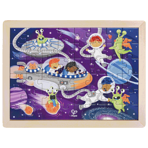Puzzle Hape Space Friends 4+/ Количество деталей: 48 photo 1 Puzzle Hape Space Friends 4+/ Количество деталей: 48 photo 1