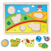 Puzzle Hape Sunny Valley 1+/ Numărul de piese: 12 photo 3