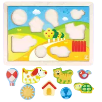 Puzzle Hape Sunny Valley 1+/ Numărul de piese: 12 photo 4