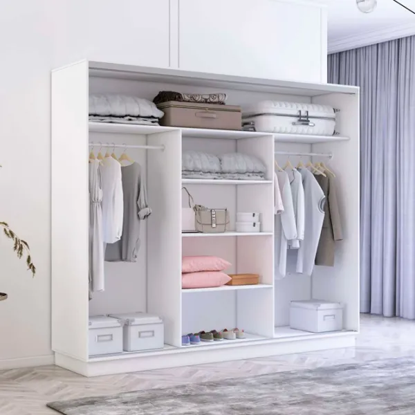 Dulap Mobildor-Lux Fox 260 x 60 x 200 / PAL / White photo 2