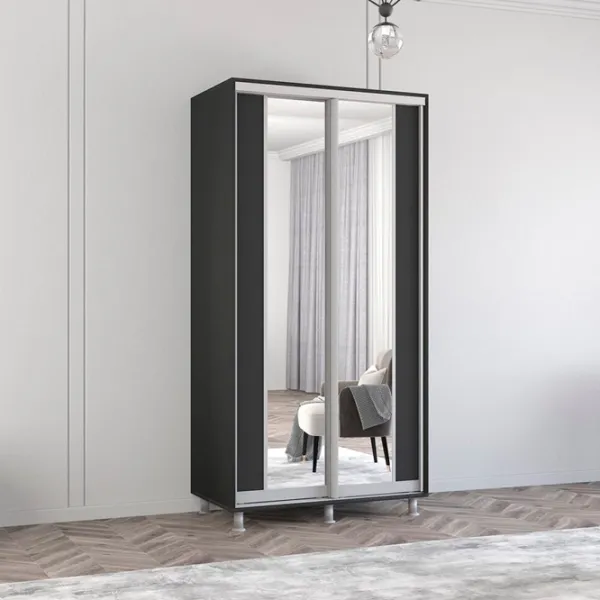 Dulap Mobildor-Lux ARON P K2 100 x 60 x 210 / PAL / Antracit photo 3