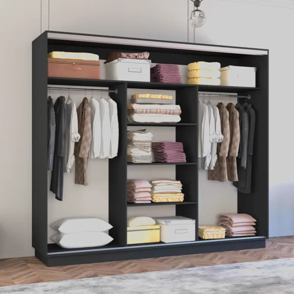 Dulap Mobildor-Lux Fox 270 x 60 x 200 / PAL / Antracit photo 2